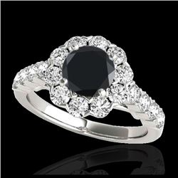 1.41 ctw VS/SI Diamond Solitaire Art Deco 3 Stone Ring 18K Yellow Gold