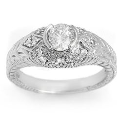 1.50 ctw Black Diamond Ring 14K White Gold
