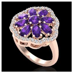 1.10 ctw Intense Fancy Yellow Diamond Art Deco Necklace 18K Rose Gold