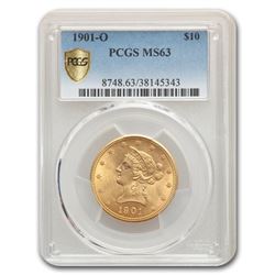 1901-O $10 Liberty Gold Eagle MS-63 PCGS