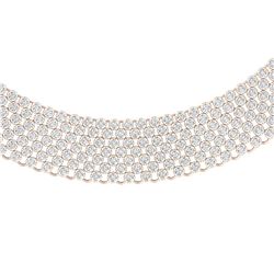 9.0 ctw Oval Black Diamond Ring 18K White Gold