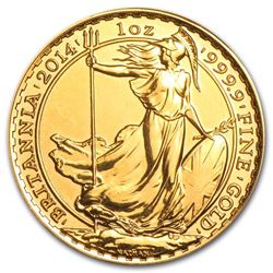 1 oz Gold Britannia BU (Random Year\, Abrasions)