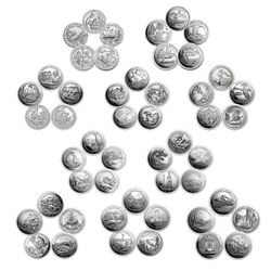 2010-2019 50-Coin 5 oz Silver America The Beautiful Set
