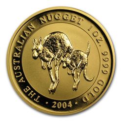 2004 Australia 1 oz Gold Nugget BU