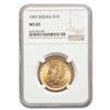 Image 1 : 1907 $10 Indian Gold Eagle MS-65 NGC