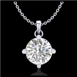 36.2 ctw Morganite & Diamond Necklace 14K White Gold