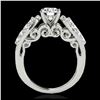 Image 2 : 1.70 ctw H-SI/I Diamond Solitaire Halo Ring 10K Yellow Gold