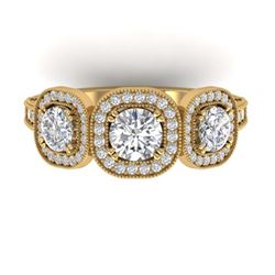 18.25 ctw Ruby & Diamond Necklace 14K Yellow Gold