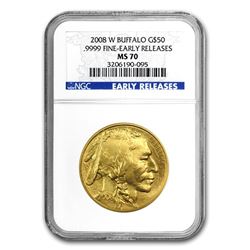 2008-W 1 oz Gold Buffalo MS-70 NGC (ER\, Registry Set)