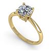 Image 2 : 2.03 ctw VS/SI Diamond Solitaire Art Deco Ring 18K Yellow Gold
