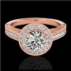 2.50 ctw Amethyst & VS/SI Diamond Earrings 10K Yellow Gold