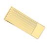 Image 1 : 14k Solid Gold Money Clip (Multi-striped)