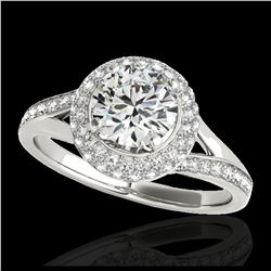 2.02 ctw Sky Blue Topaz & VS/SI Diamond Ring 18K White Gold