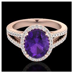 1.10 ctw Intense Fancy Yellow Diamond Art Deco Ring 18K Rose Gold