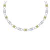 8.97 ctw Turquoise & Diamond Necklace 14K Yellow Gold