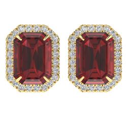 3.75 ctw Amethyst & VS/SI Diamond Ring 14K Rose Gold