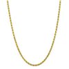 Image 1 : 10k Yellow Gold 4 mm Diamond-cut Rope Chain - 26 in.