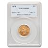 Image 1 : 1879 $3 Gold Princess MS-63 PCGS