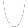 Image 1 : 14k White Gold 1.5 mm Box Chain - 28 in.