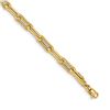 Image 1 : 14k Yellow Gold Polished Skinny Chain Link Bracelet - 7.5 in.