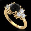Image 1 : 1.55 ctw SI/I Fancy Intense Yellow Diamond Ring 10K Rose Gold