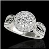 Image 1 : 1.65 ctw SI/I Fancy Intense Yellow Diamond Ring 10K White Gold