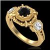 Image 1 : 1.40 ctw H-SI/I Diamond Solitaire Halo Ring 10K Rose Gold