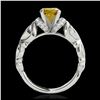 Image 2 : 1.85 ctw SI/I Fancy Intense Yellow Diamond Ring 10K Rose Gold