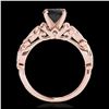 Image 2 : 0.56 ctw Intense Blue Diamond Ring 10K Rose Gold