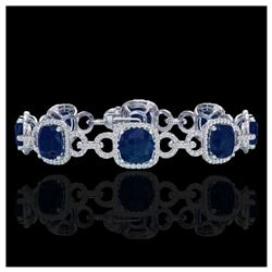 40.37 ctw Canary Citrine & Diamond Bracelet 14K Rose Gold