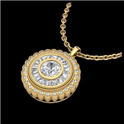 3.84 ctw Cushion Diamond Earrings 18K Yellow Gold