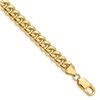 Image 1 : 14k Yellow Gold 6.75 mm Solid Miami Cuban Chain - 8.5 in.