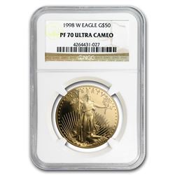 1998-W 1 oz Proof Gold American Eagle PF-70 NGC