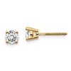 Image 1 : 14k Yellow Gold 2/3ct Cert. Lab Grown Diamond Earring
