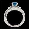 Image 2 : 2 ctw H-SI/I Diamond Solitaire Halo Ring 10K White Gold