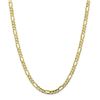 Image 1 : 10k Yellow Gold 5.5 mm Light Concave Figaro Chain - 26 in.