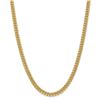 Image 1 : 14k Yellow Gold 6 mm Semi-Solid Miami Cuban Chain - 28 in.