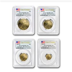 2016-W 4-Coin Proof Gold American Eagle Set PR-70 PCGS (FS)