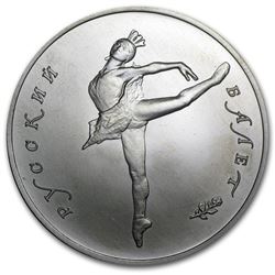 1990 Russia 1 oz Palladium Ballerina BU