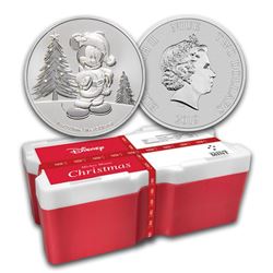 2019 250-Coin Niue 1 oz Silver $2 Mickey Christmas Monster Box