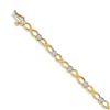 Image 1 : 14k Yellow Gold Diamond 5 mm Bracelet - 7 in.