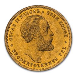 1902 Norway Gold 20 Kroner MS-65 NGC