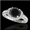 Image 1 : 1.11 ctw SI/I Fancy Intense Yellow Diamond Ring 10K White Gold