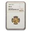 Image 1 : 1835 $2.50 Gold Classic Head Quarter Eagle MS-63 NGC