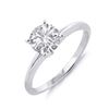 Image 1 : 2 ctw Past Present Future VS/SI Cushion Diamond Ring 18K Rose Gold