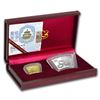 Image 1 : 2013 1/3 oz Gold & 1 oz Silver Fan Year of the Snake (Box & COA)