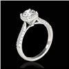 Image 2 : 2 ctw H-SI/I Diamond Bypass Solitaire Ring 10K White Gold