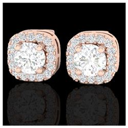 1.25 ctw Intense Fancy Yellow Diamond Art Deco Necklace 18K White Gold