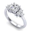 Image 1 : 31.1 ctw Peridot & Diamond Halo Necklace 10K Rose Gold