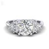 Image 2 : 31.1 ctw Peridot & Diamond Halo Necklace 10K Rose Gold